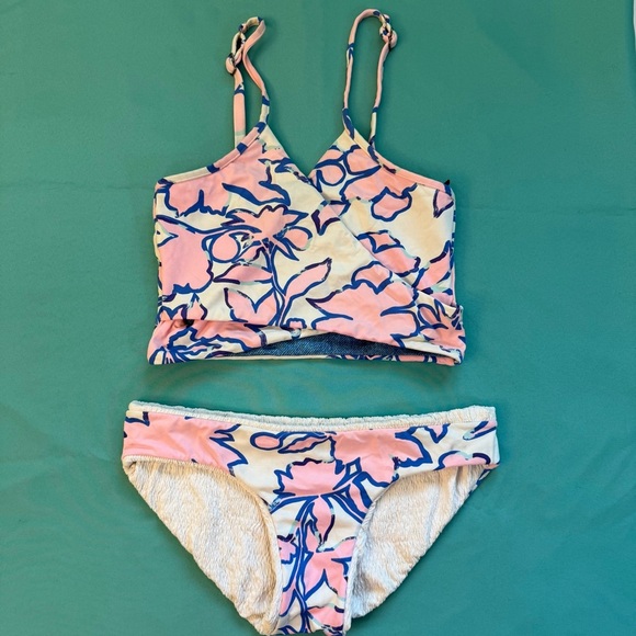 Maaji pink , blue and white swimsuit reversible lined size S woman’s - Picture 1 of 8